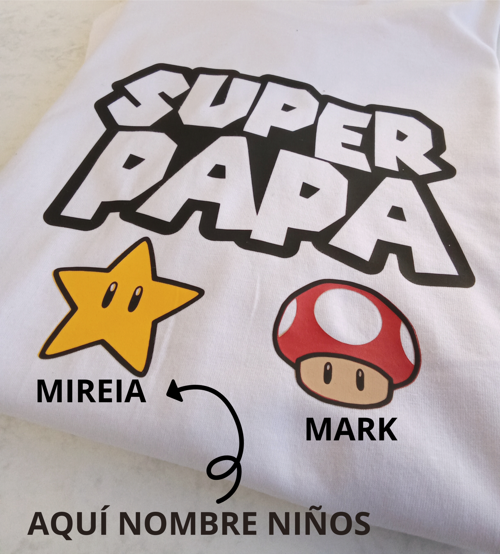 Camiseta Súper Papá Mario Bros - 2